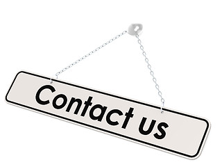 Image showing Contact us banner