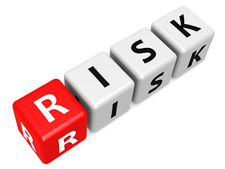 Image showing Red risk buzzword