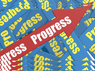 Image showing Progress arrow