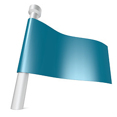 Image showing Blue flag