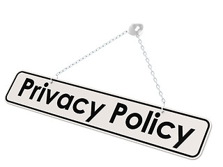 Image showing Privacy policy banner