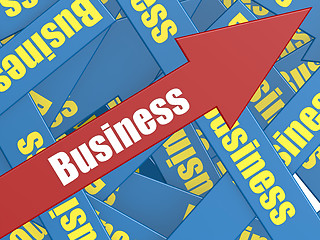 Image showing Business arrow