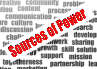 Image showing Sources of Power