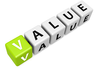 Image showing Green value buzzword