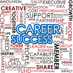 Image showing Career success word cloud