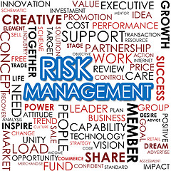 Image showing Risk management word cloud