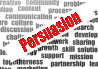 Image showing Persuasion word cloud