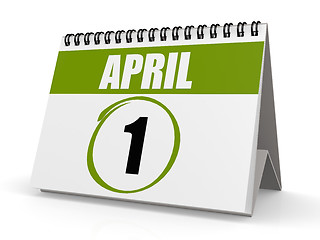 Image showing April 1 calendar