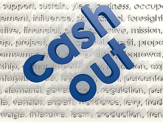 Image showing Cash out word cloud