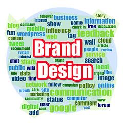 Image showing Brand design word cloud