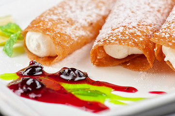 Image showing Sicilian cannoli