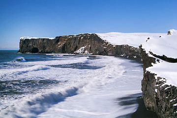 Image showing Mountain chain Dyrhólaey in south Iceland