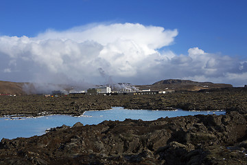 Image showing Geothermal bath Blue Lagoon in Iceland