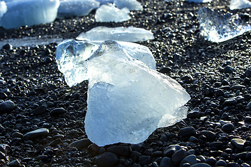 Image showing Ice floes at glacier lagoon Jokulsarlon