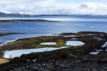 Image showing First European parliament Thingvellir in Iceland