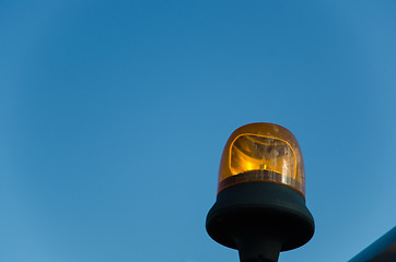 Image showing Orange warning lamp