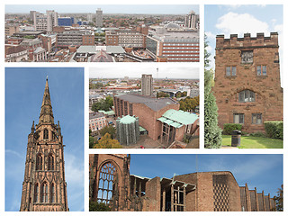 Image showing Coventry landmarks collage