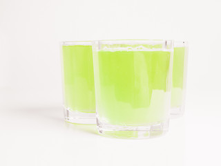 Image showing Green apple juice