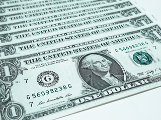 Image showing Dollar notes 1 Dollar