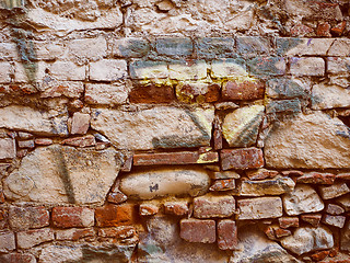 Image showing Retro look Old grunge wall