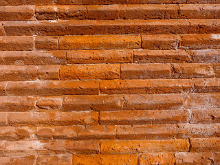 Image showing Retro look Red bricks background