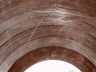 Image showing Retro look Scratched record