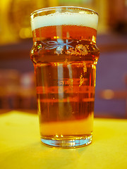 Image showing Pint of British ale beer