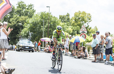 Image showing The Cyclist Marco Marcato - Tour de France 2014