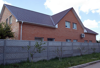 Image showing red brick house