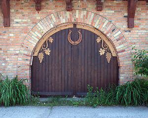 Image showing Wooden gates