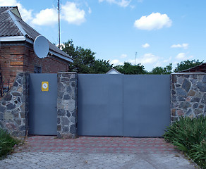 Image showing iron gates