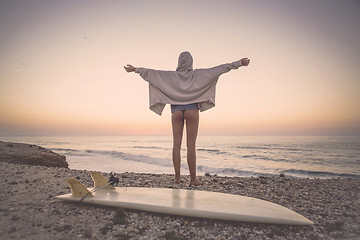 Image showing Surfer Girl