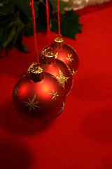 Image showing Christmas balls