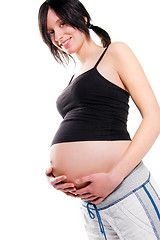 Image showing young pregnant woman