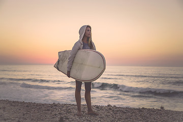 Image showing Surfer Girl