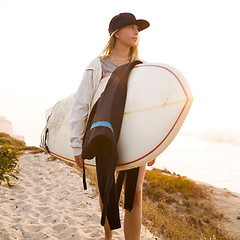 Image showing Surfer Girl