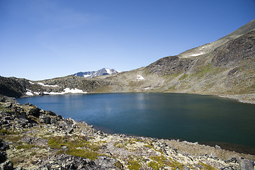 Image showing Besseggen Ridge in Jotunheimen National Park, Norway