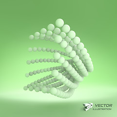 Image showing 3d abstract spheres composition. Vector illustration. 