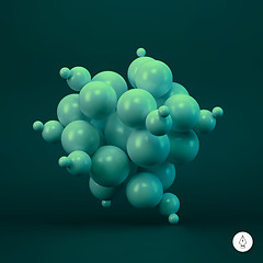 Image showing 3d abstract spheres. Vector illustration. 