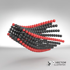 Image showing 3d abstract spheres composition. Vector illustration. 