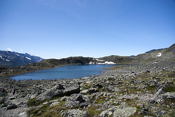 Image showing Besseggen Ridge in Jotunheimen National Park, Norway