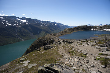 Image showing Besseggen Ridge in Jotunheimen National Park, Norway