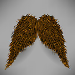 Image showing Brown Mustache