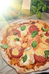 Image showing pizza margarita