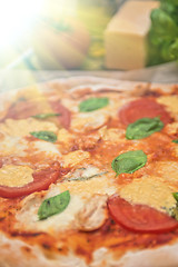Image showing pizza margarita