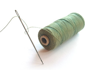 Image showing Needle and Cotton
