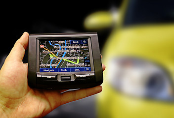 Image showing Gps in a man hand.