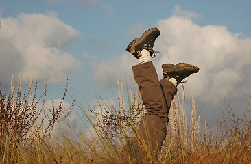 Image showing Legs up