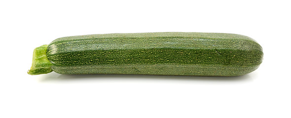 Image showing Small green courgette or zucchini