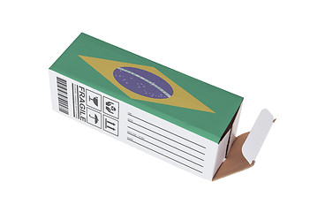 Image showing Concept of export - Product of Brazil